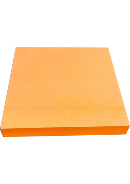 Yapışkanlı Kare Not Kağıdı Ufen Postit 75X75CM 100 Yaprak - Tek Renk Turuncu