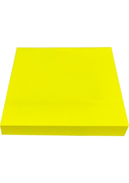 Yapışkanlı Kare Not Kağıdı Ufen Postit 75X75CM 100 Yaprak - Tek Renk Sarı 1 Paket