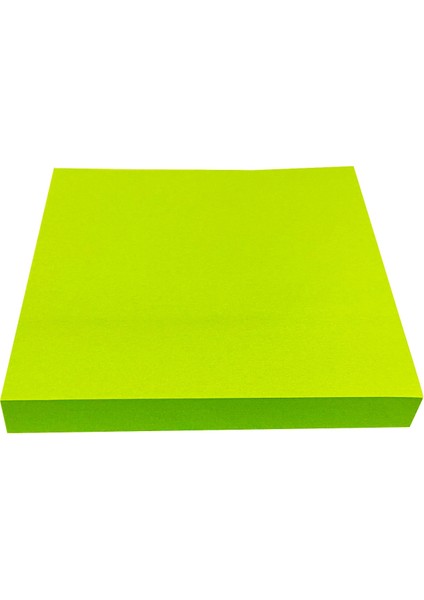 Yapışkanlı Kare Not Kağıdı Ufen Postit 75X75CM 100 Yaprak - Tek Renk Yeşil 1 Paket