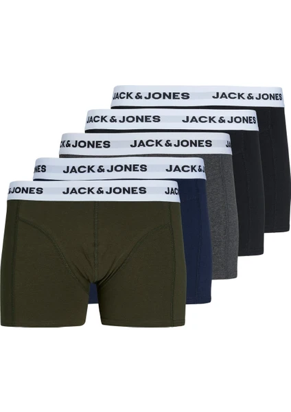 Jack & Jones Erkek Soft Renkli 5 Li Boxer 12214455