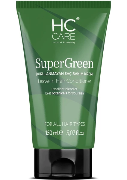 HC Care Super Green Durulanmayan Saç Bakım Kremi - 150 ml