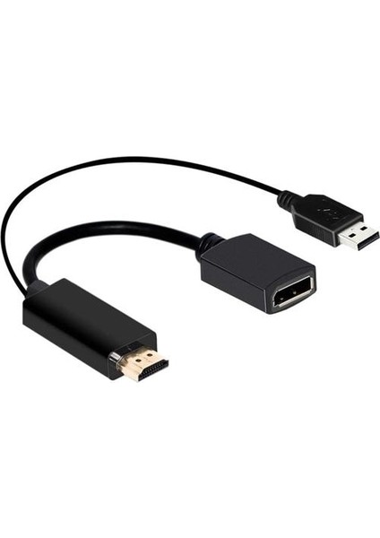 4K USB Powered HDMI Uyumlu Erkek Dp Ekran Bağlantı Noktası Kadın Dönüştürücü Adaptörü Cihazları | HDMI Kabloları