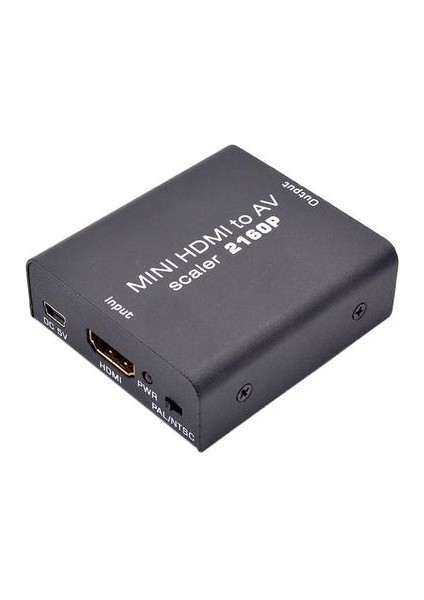 Tjtak 4K Hd Av Adaptörü Hd Video Converter Hd Rca Av / Cvsb L / R Video 480 P 720 P 1080 P 2160 P Destek Ntsc Pal HDMI2AV |