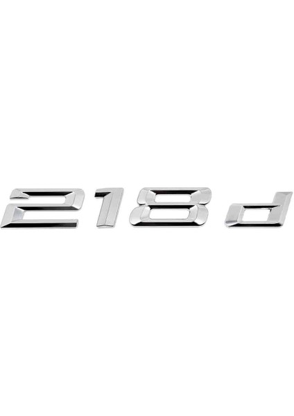 Bmw 218D Bagaj Yazısı Logo Amblem