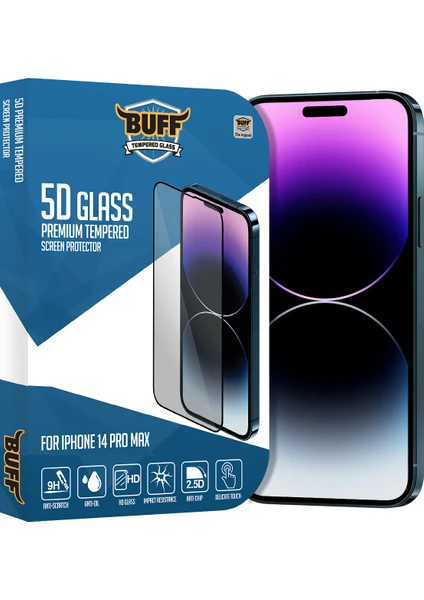 iPhone 14 Pro Max 5d Glass Ekran Koruyucu