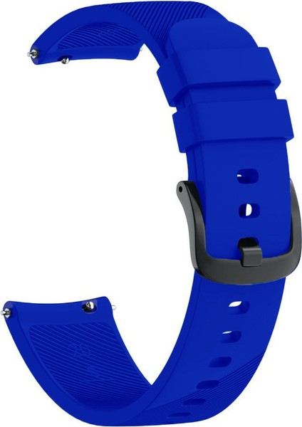 Samsung Galaxy Watch 42 mm Için Silikon Kordon Kayış Lacivert
