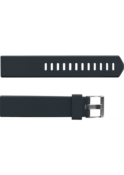 Fitbit Charge 2 Için Silikon Kayış Kordon Füme (S)
