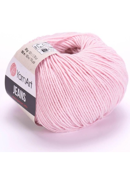 Jeans Toz Pembe El Örgü Ipliği
