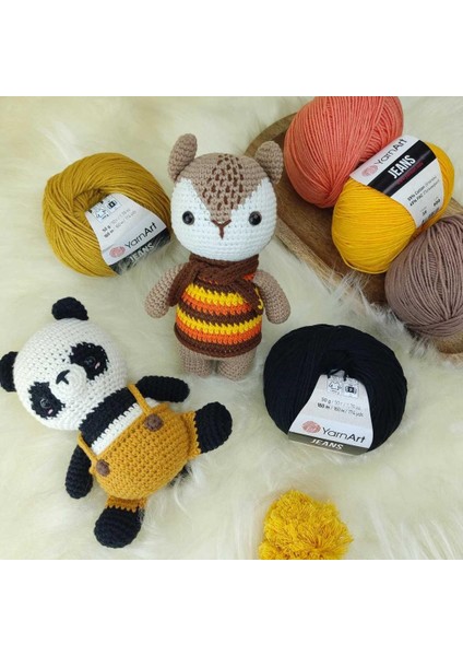 Jeans Toz Pembe El Örgü Ipliği indirimleri