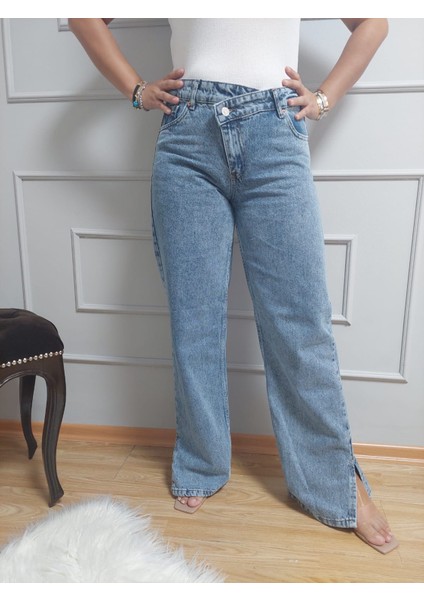 Çapraz Kemerli Kot Pantolon fırsatları