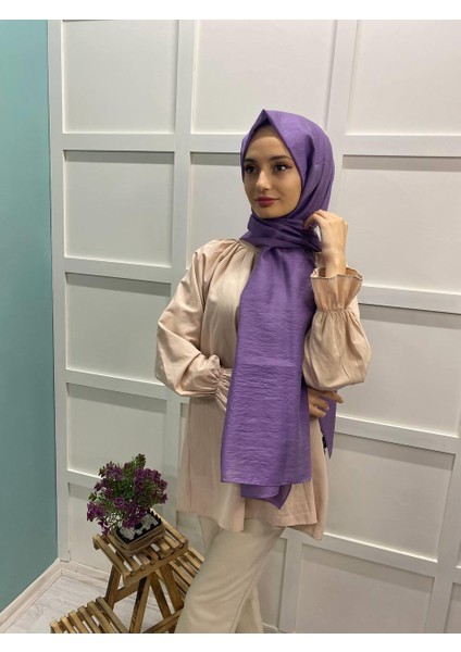 Ipekyolu Eşarp Siyane Scarf Parlak Tek Renk Jazz Pes Şal