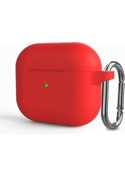 Airpods 3. Nesil Uyumlu Silikon Airpods Kılıf+Kancalı