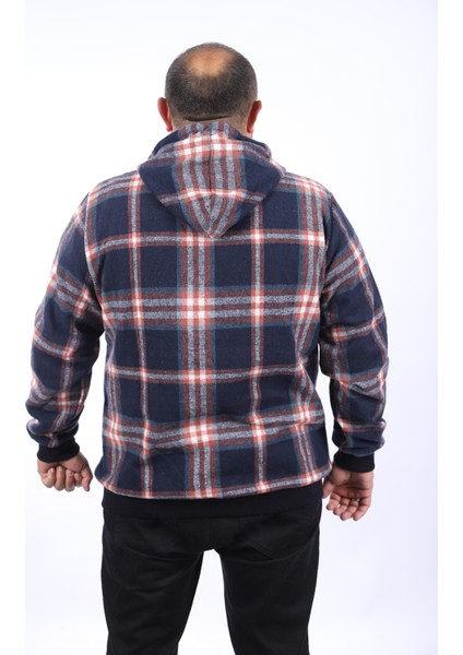 Büyük Beden Sweat Kanguru Cep Square 22208-INDIGO modelleri