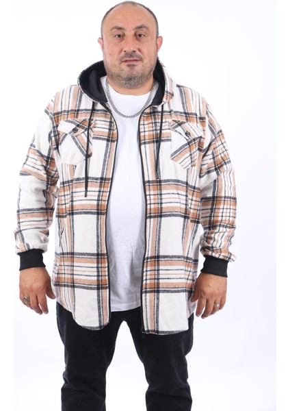 Büyük Beden Kapüşonlu Sweat Çıft Cep 22205-KAHVERENGİ fiyatları