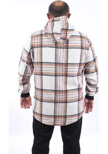 Büyük Beden Kapüşonlu Sweat Çıft Cep 22205-KAHVERENGİ modelleri