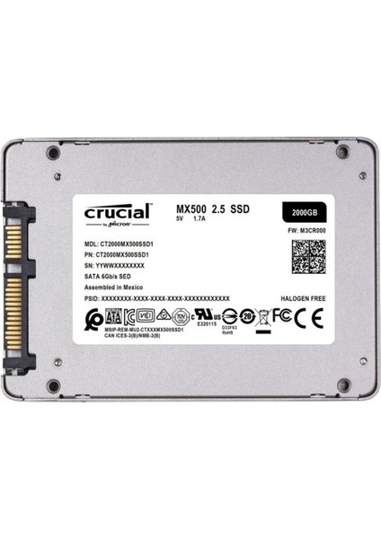 MX500 2tb SSD Disk CT2000MX500SSD1