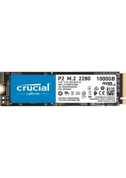 P2 1tb SSD M.2 Nvme Pcıe CT1000P2SSD8