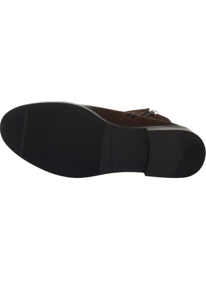 Deri Kahve Kadın Bot BUL-230606 Kadın Deri Bot modelleri