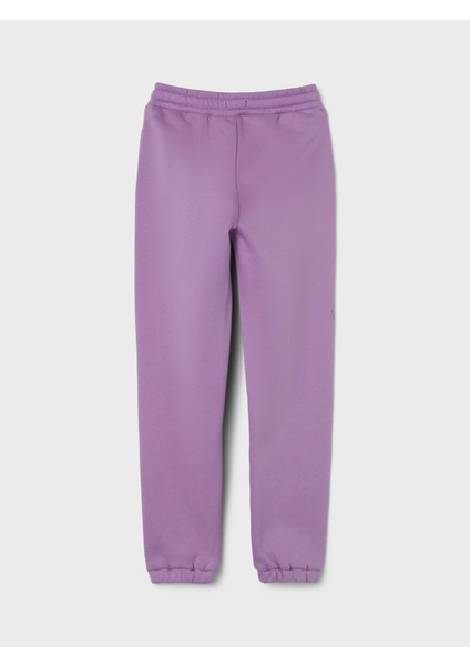 Normal Paça Pembe Kız Çocuk Eşofman Altı Nlfkım R Sweat Pant W. Pıntuck