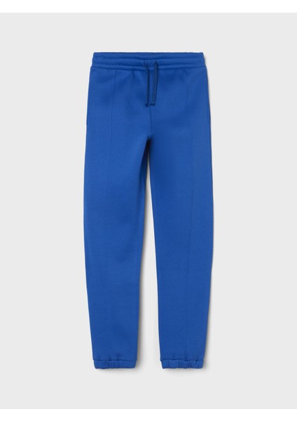 Normal Paça Mavi Kız Çocuk Eşofman Altı Nlfkım R Sweat Pant W. Pıntuck