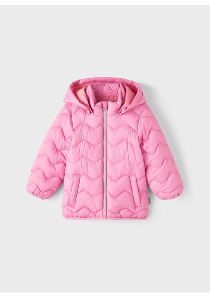 Düz Pembe Kız Çocuk Yelek Nmfmaggy Jacket Pb