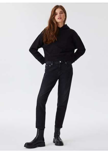 Normal Bel Ankle Paça Rahat Kadın Denim Pantolon 231 Lcf 121012 Funny Causa Vbl Ston