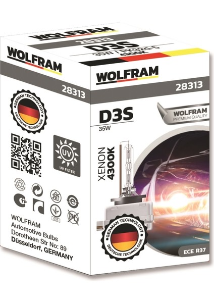 D3S 4300K Xenon Ampul 35 W