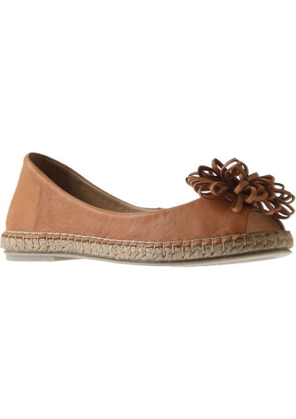 Taba Deri Kadın Düz Babet modelleri