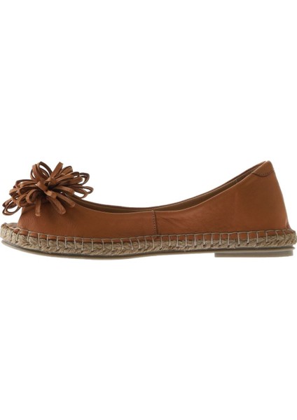 Taba Deri Kadın Düz Babet fırsatları