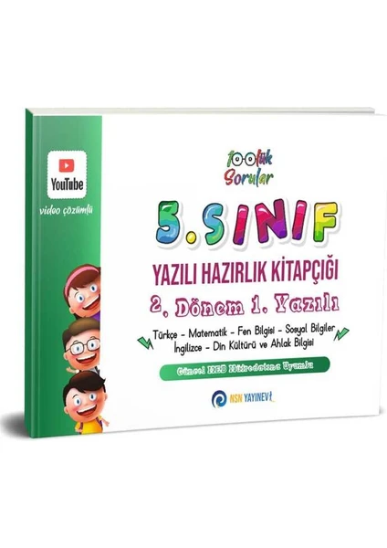 NSN Yayınevi 5. Sınıf Yazılı Hazırlık Kitapçığı 2. Dönem 1. Yazılı