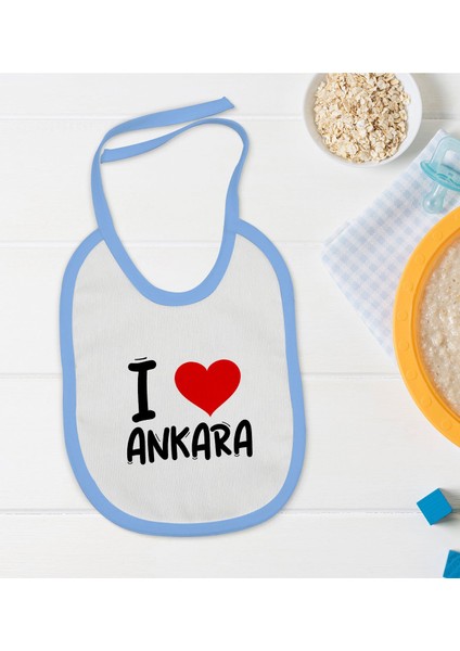 Kids I Love Şehir Serisi Mavi Bebek Mama Önlüğü - Model 1 fiyatları