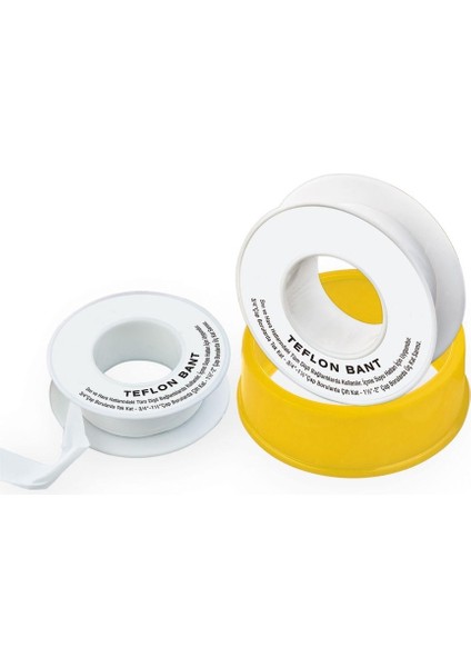 Teflon Bant 12 mm x 0.075 x 10 Metre Kalın Gramaj Su Sızdırmaz Bant 10 Adet