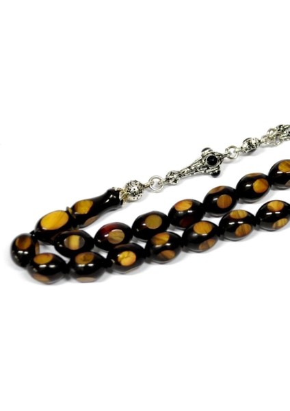 Tesbihci Dayı Sıkma Kehribar Tesbih Faseta Kesim(Khr -10738) fiyatları