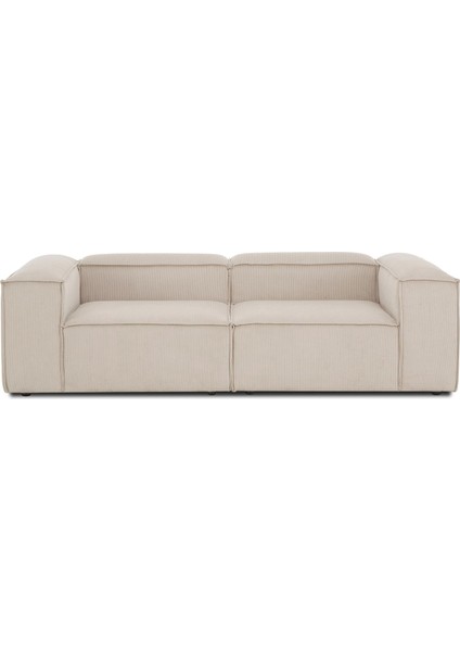 Mode Soft Ikili Kanepe Koltuk 2 Modül 05 Bej Keten Kumaş İşbir Sünger (Dairenize Teslim)
