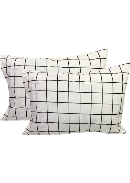 Yastık Kılıfı Ranforce 2'li Vip Pamuklu 50 x 70 cm Beyaz Pano