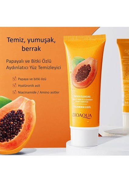 Papayalı ve Bitki Özlü Aydınlatıcı Yüz Temizleyici 100 gr fiyatları
