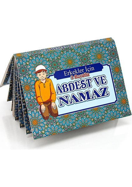 Deha Yayınları Erkekler Için 3 Boyutlu Abdest ve Namaz Öğreten Kitap