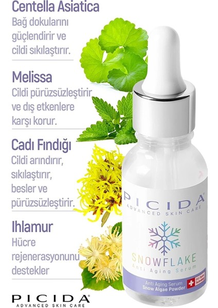 Snowflake Kar Yosunu Tozu Cilt Bakım Serumu 30 ml