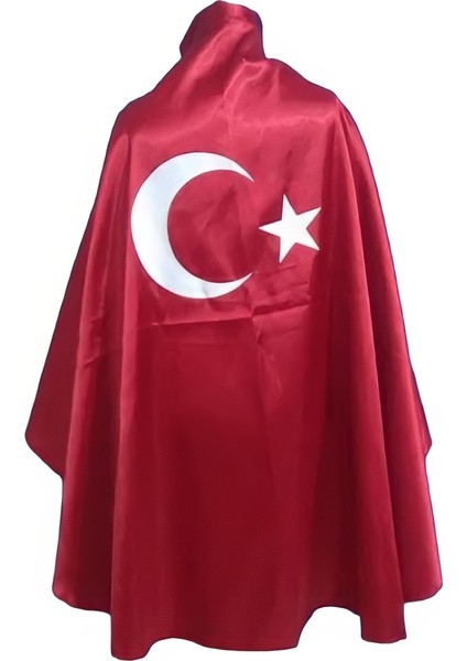 23 Nisan - 29 Ekim Özel Bayrak Pelerin 3-15 Yaş