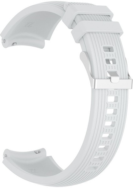 Samsung Galaxy Watch 5 44 mm (20MM) Için Çizgili Silikon Kayış-Kordon