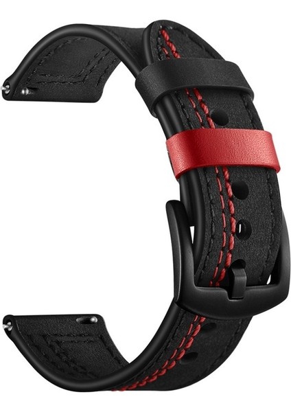 Samsung Galaxy Watch 5 44 mm (20MM) Için Renkli Suni Deri Kayış-Kordon