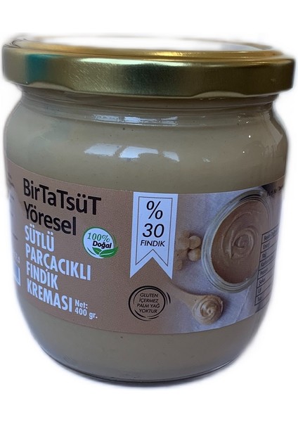 Fındık Kreması Sütlü Parçacıklı Yöresel Lezzet 400 gr
