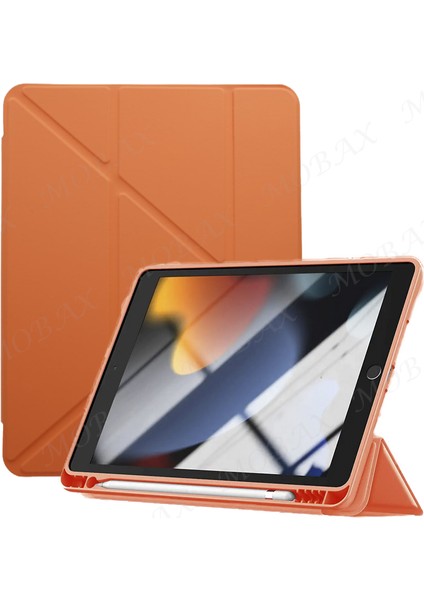 Apple iPad Air 2 9.7 Kılıf Kalem Bölmeli Trifolding Case A1566 A1567