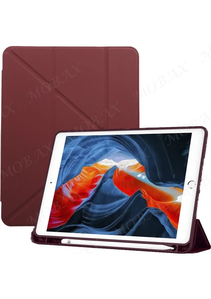 Apple iPad Pro 9.7 Kılıf Kalem Bölmeli Trifolding Case A1673 A1674 A1675