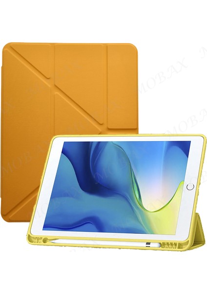 Apple iPad Pro 9.7 Kılıf Kalem Bölmeli Trifolding Case A1673 A1674 A1675