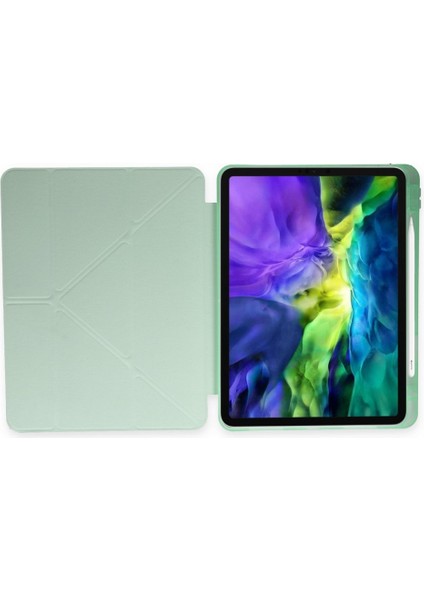 Apple iPad Air 11inç 2024 Air 4/5/6.Nesil 10.9 Kılıf Kalem Şarj Bölmeli Case (10.Nesil Değildir)