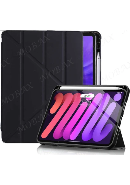 Apple iPad Air 11inç 2024 Air 4/5/6.Nesil 10.9 Kılıf Kalem Şarj Bölmeli Case (10.Nesil Değildir)