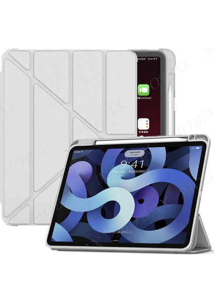 Apple iPad Air 11inç 2024 Air 4/5/6.Nesil 10.9 Kılıf Kalem Şarj Bölmeli Case (10.Nesil Değildir)