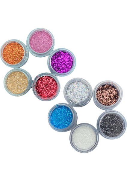 Kalıcı Oje Tırnak Sim Glitter Reçine Sim & Glitter Seti , Mum Simi, Beton Sim, Süs Sim & Glitter