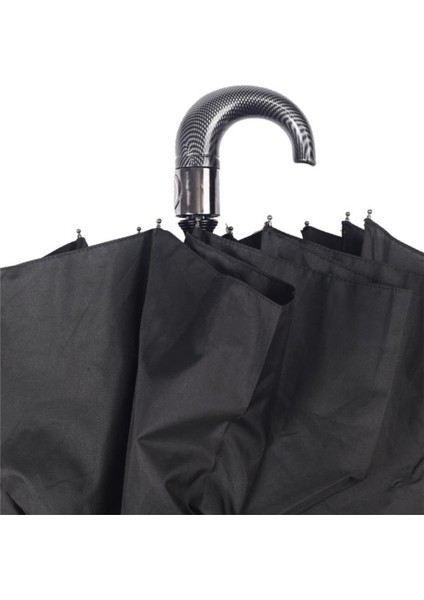 Eleven Market Siyah Karbon Baston Saplı Tam Otomatik Premium Lüks Erkek Şemsiye M21MAR1005MR001 fırsatları